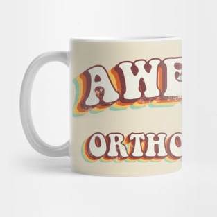 Awesome Orthodontist - Groovy Retro 70s Style Mug